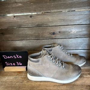 Womens Dansko Ginny‎ Gray Leather Comfort Ankle Boots Size EU 36 US 5.5-6 M GUC
